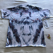 Adult Large Time Warp Heart ~ Inclined Ice-Dyed Tee