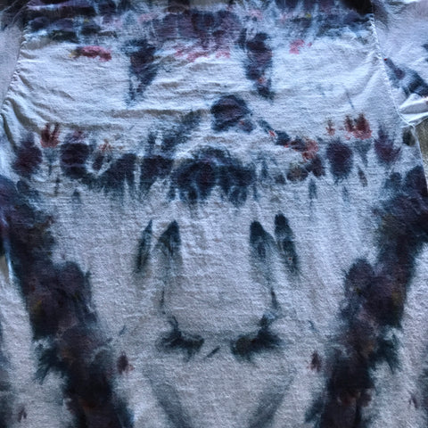 Adult Large Time Warp Heart ~ Inclined Ice-Dyed Tee