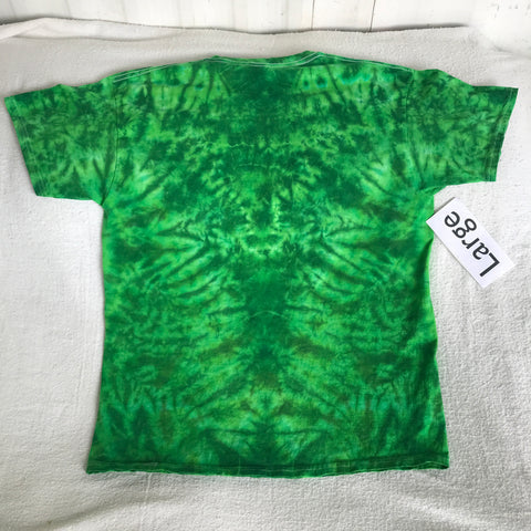 Adult Large Tie Dye Peace Sign Tee