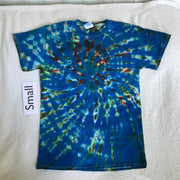 Adult Small Tie-Dyed, Discharged and Re-Dyed Tee