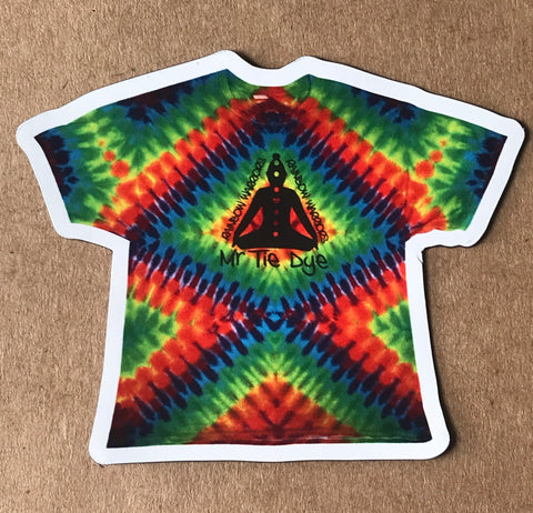 MrTieDye Chakra Buddha Rainbow Warriors Tee Shirt Magnet