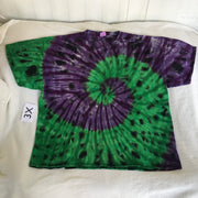 3X Discharged and Tie-Dyed Spiral Tee