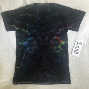 Adult Small Tie-Dyed, Discharged and Re-Dyed Tee