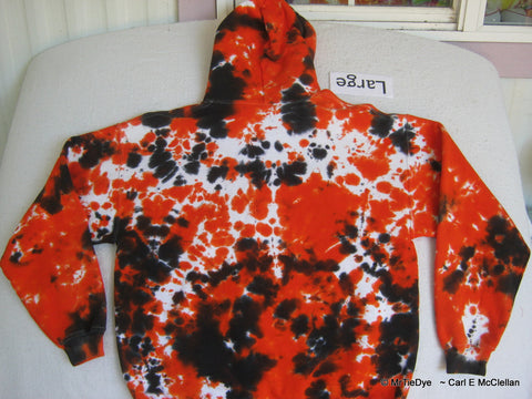 Adult Large Tie-Dyed pull over Hoodie