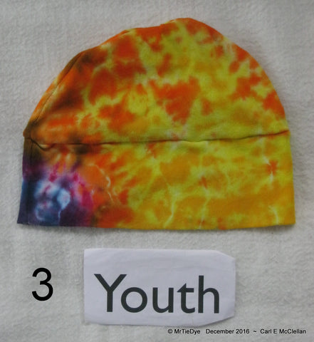 Youth Tie-Dye Beanie Cap      #3