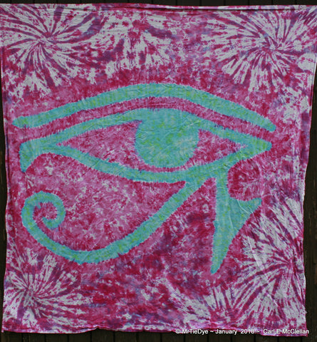 Tie-Dye Eye of Ra Tapestry