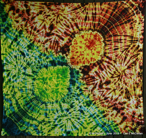 Fire & Ice Infinity Tie-Dye Tapestry