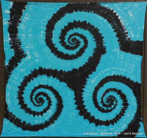Tie-Dye Triskelion Tapestry