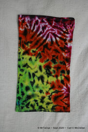 Tie-Dye Midnight Rainbow Scrunch1 Neck Gaiter / Face Mask / Magic Scarf