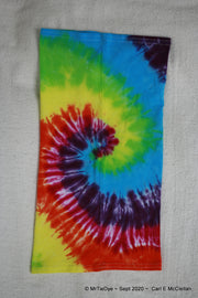 Tie-Dye Rainbow Spiral Neck Gaiter / Face Mask / Magic Scarf