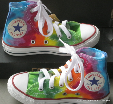 Rainbow top converse sneakers